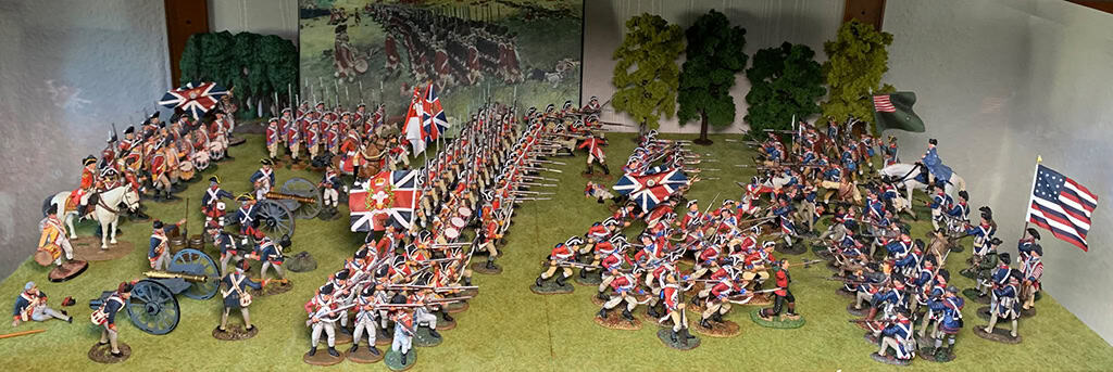 Diorama: Schlacht von Cowpens 1781