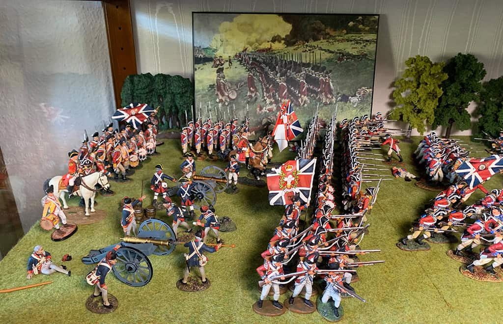 Diorama: Schlacht von Cowpens 1781