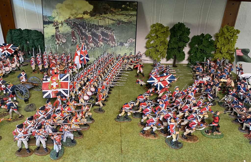 Diorama: Schlacht von Cowpens 1781