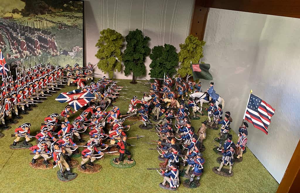 Diorama: Schlacht von Cowpens 1781