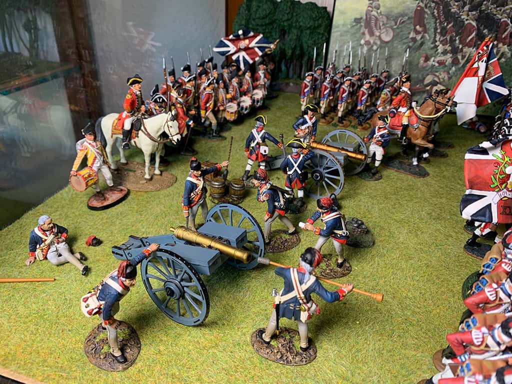 Diorama: Schlacht von Cowpens 1781