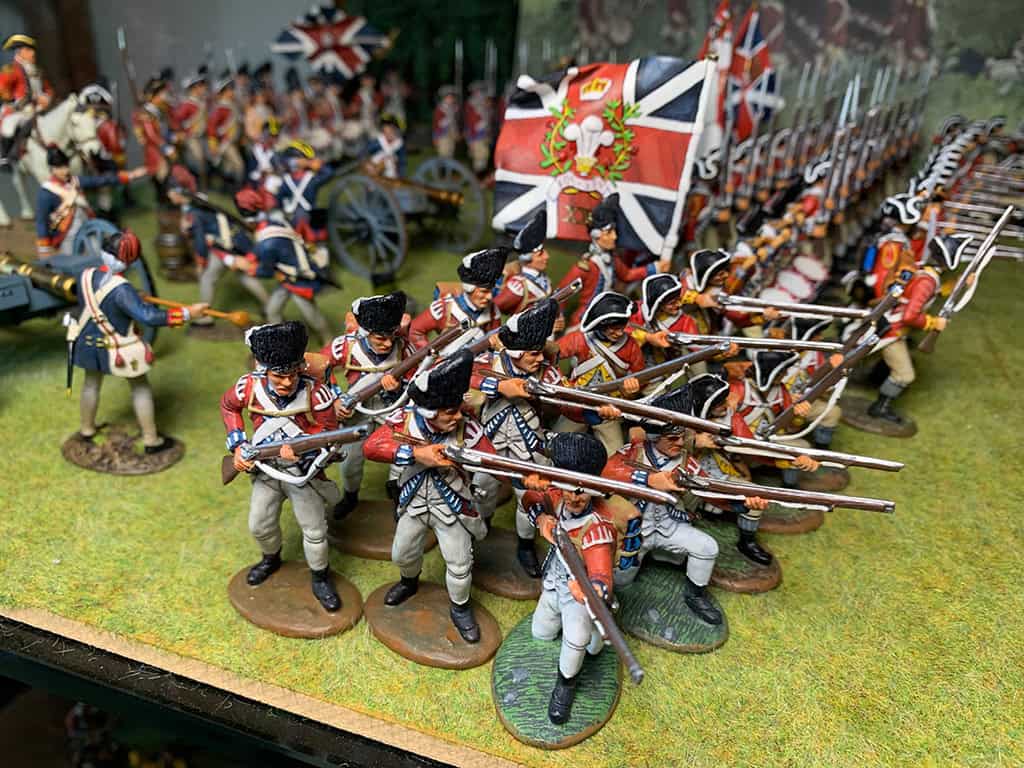 Diorama: Schlacht von Cowpens 1781