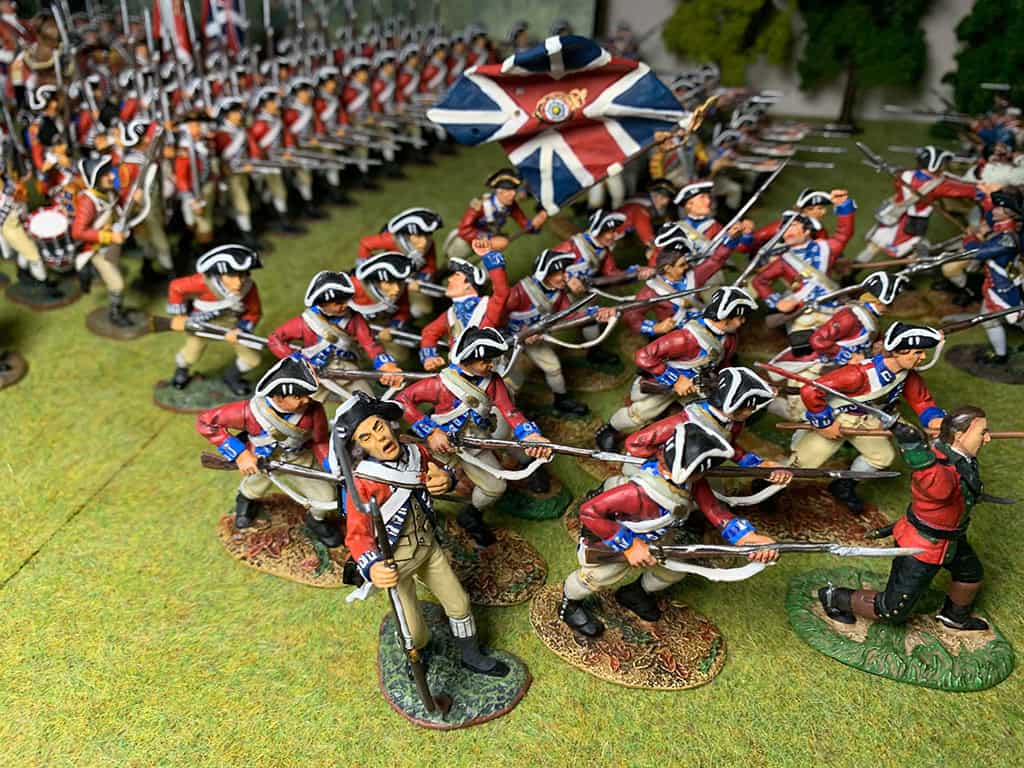 Diorama: Schlacht von Cowpens 1781