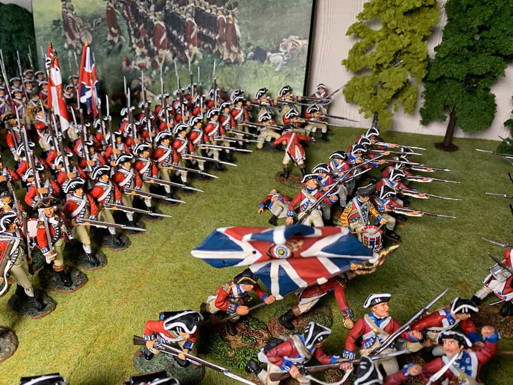 Diorama: Schlacht von Cowpens 1781