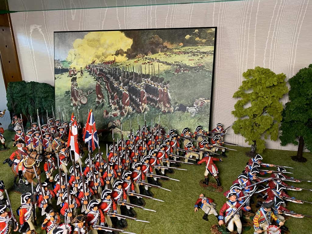 Diorama: Schlacht von Cowpens 1781