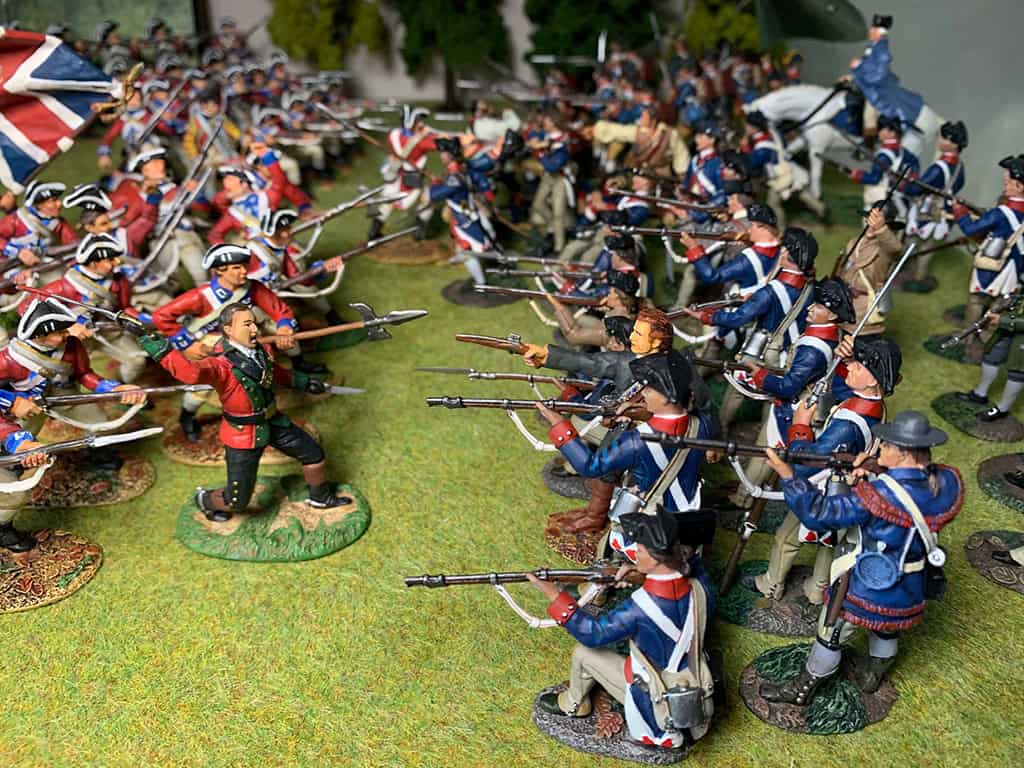 Diorama: Schlacht von Cowpens 1781