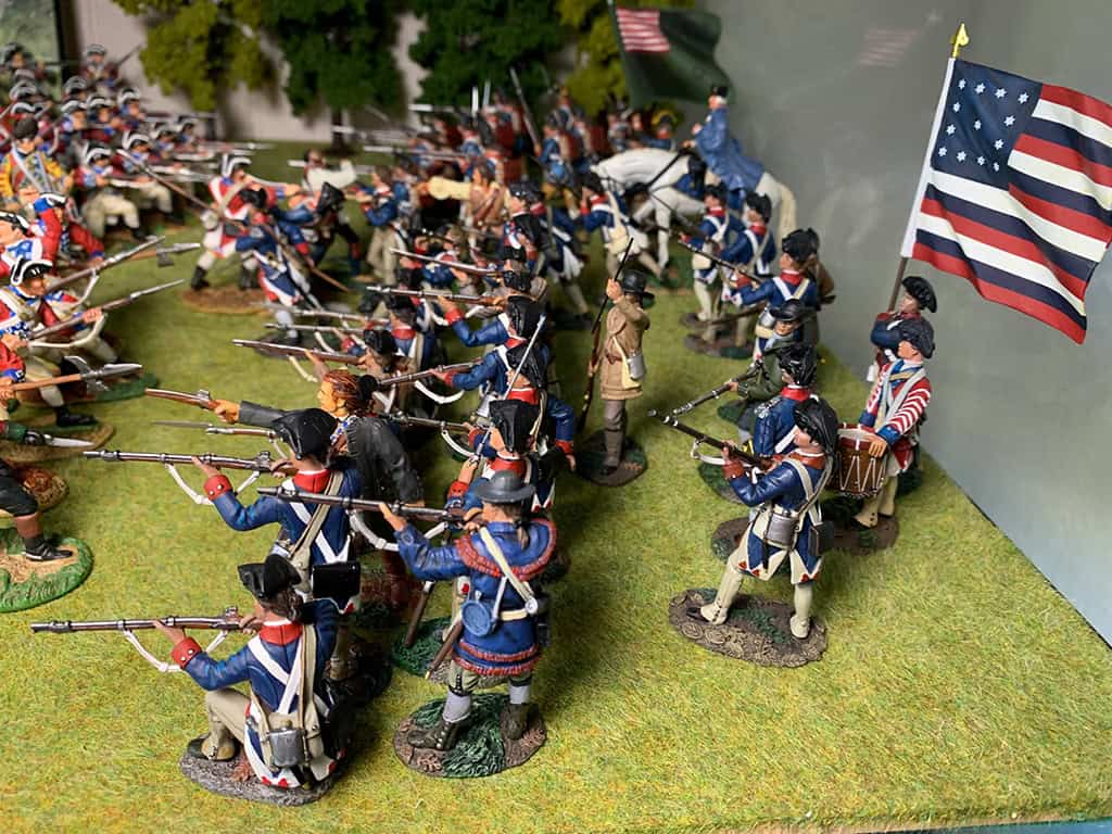 Diorama: Schlacht von Cowpens 1781