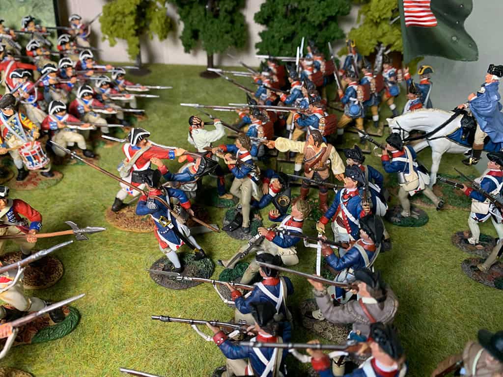 Diorama: Schlacht von Cowpens 1781