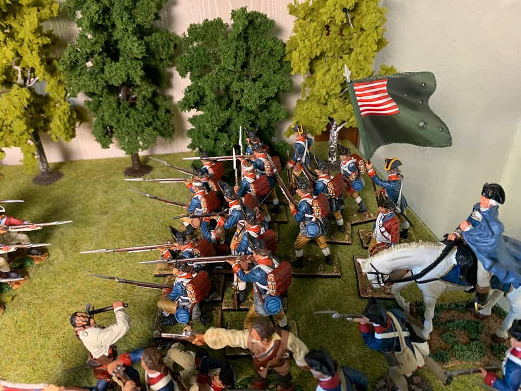Diorama: Schlacht von Cowpens 1781