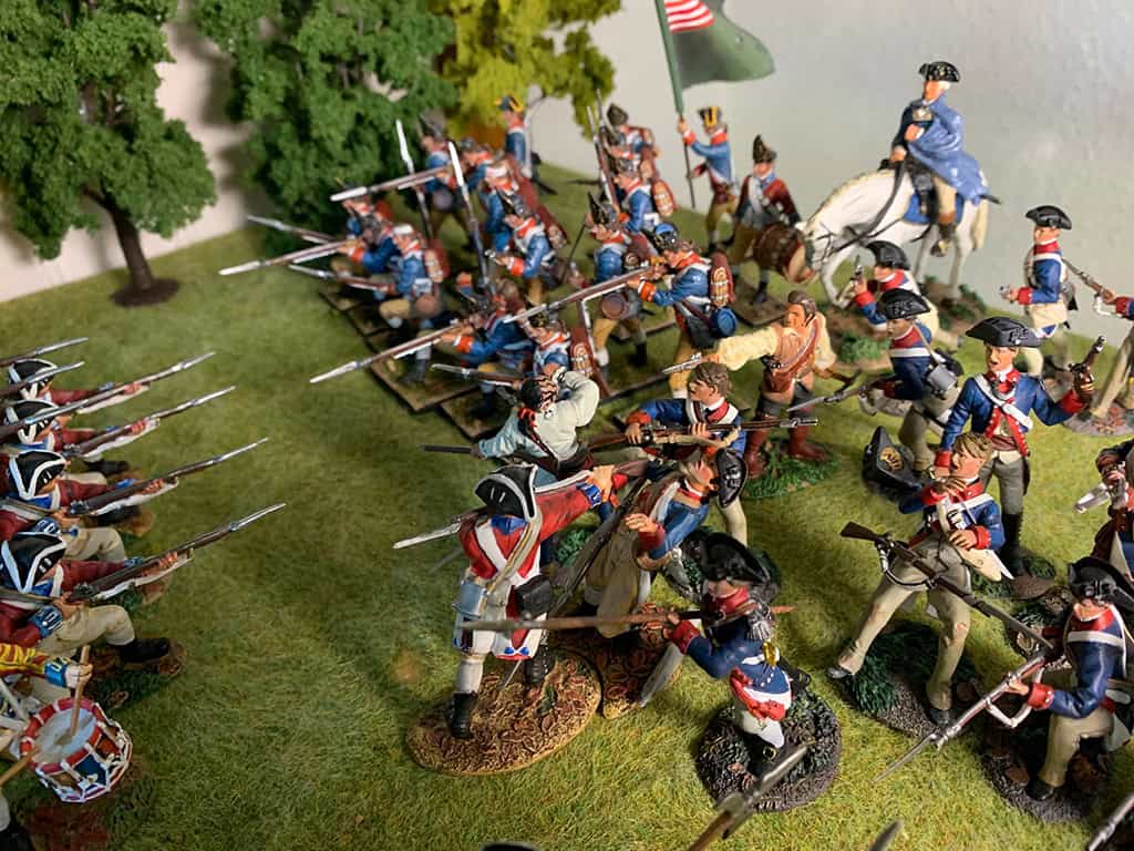 Diorama: Schlacht von Cowpens 1781