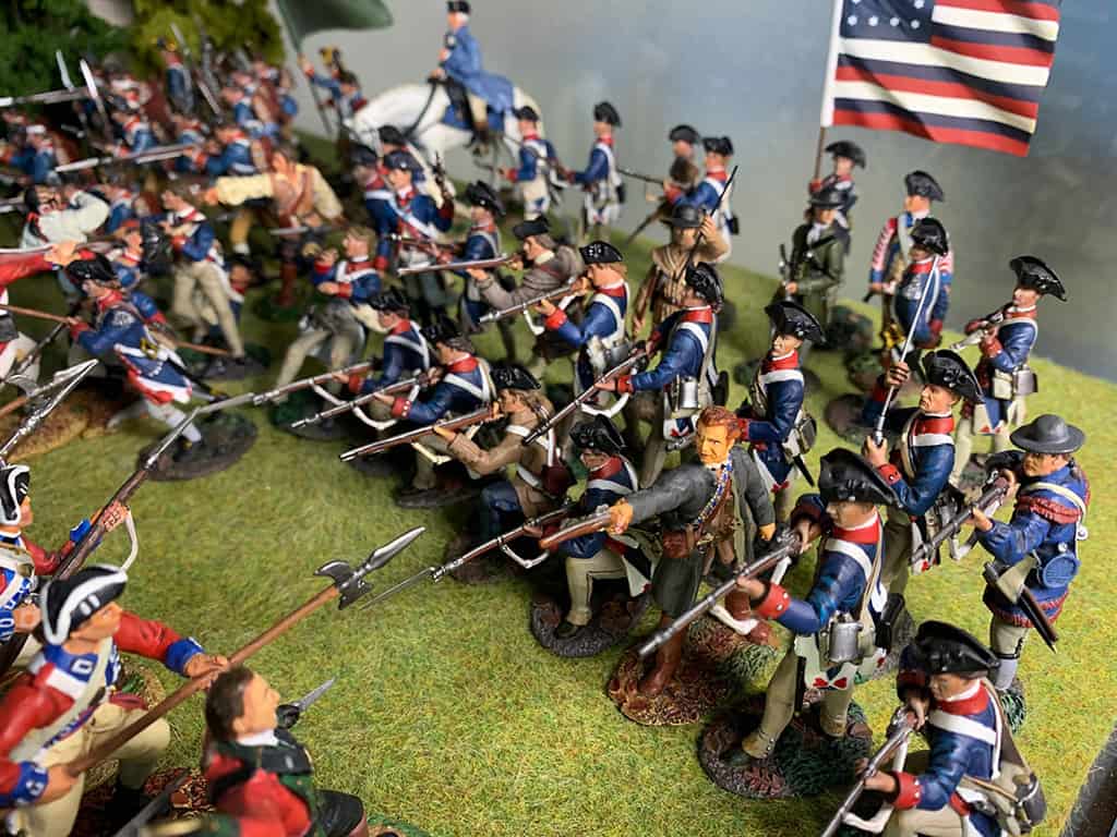 Diorama: Schlacht von Cowpens 1781