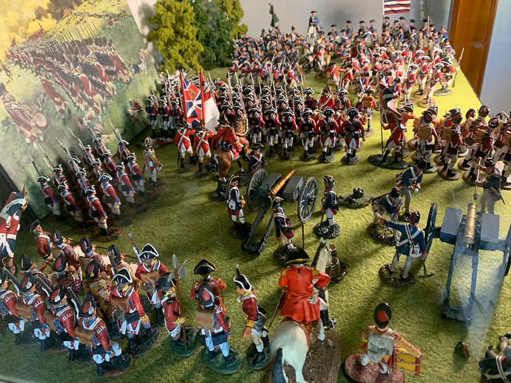 Diorama: Schlacht von Cowpens 1781